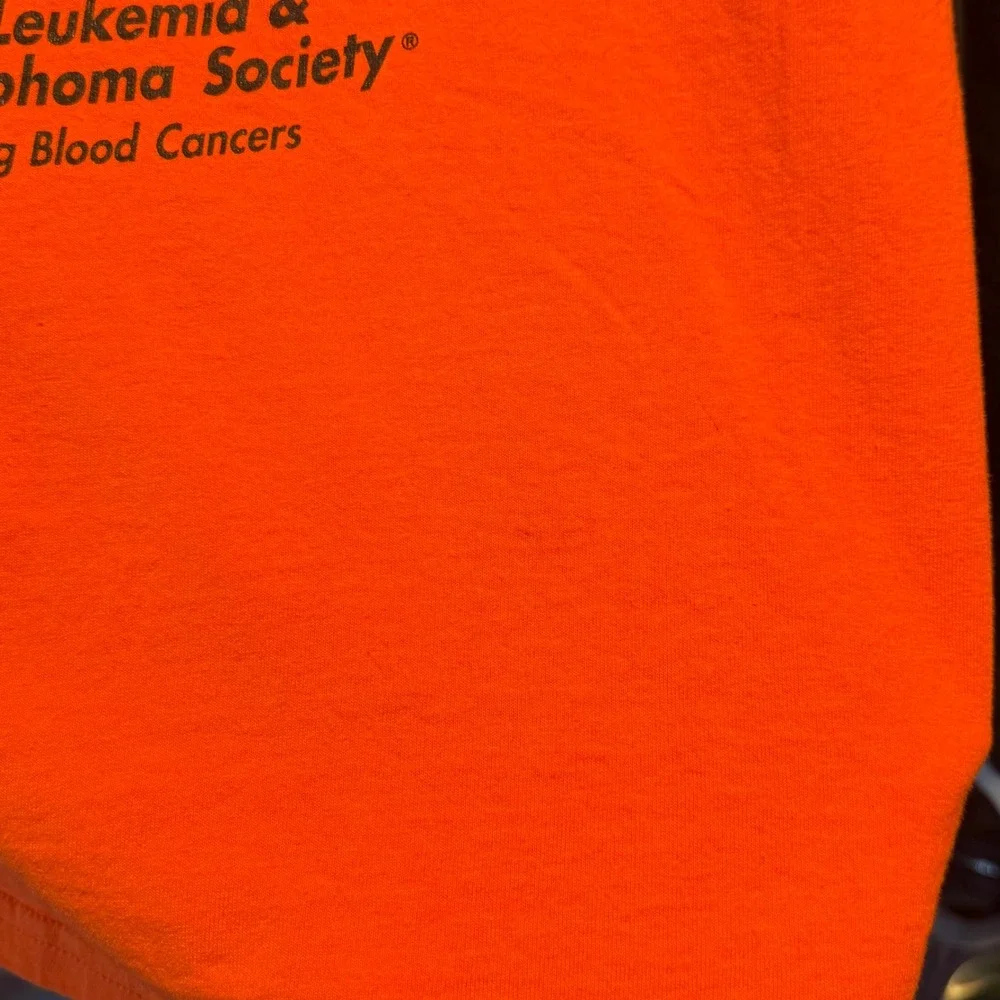 Vintage Y2K Harley Davidson Police And Firefighter Orange T-Shirt Mens Medium - Picture 8 of 8